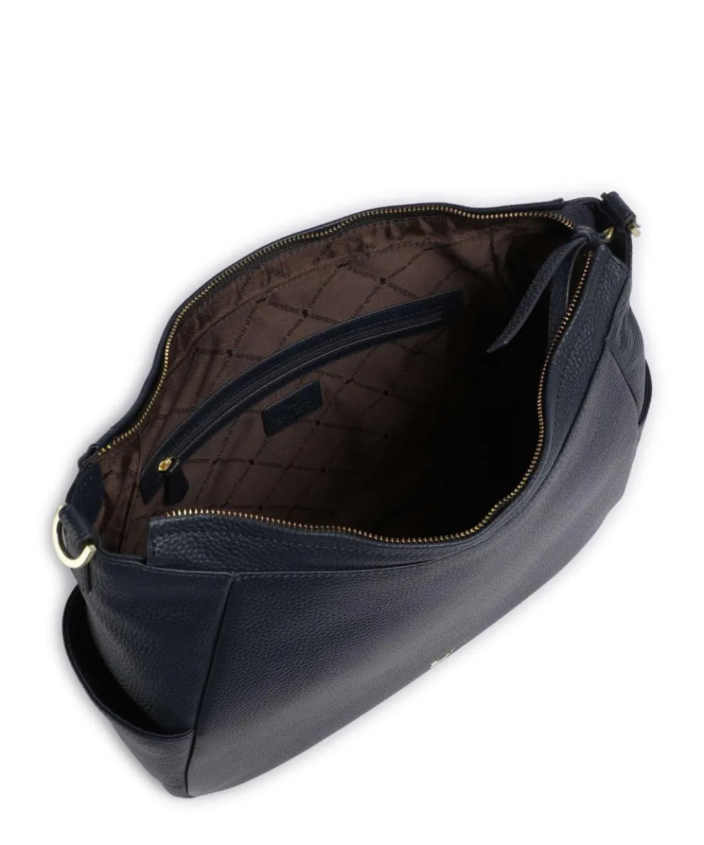 Hanna Hobo bag grained cow leather navy