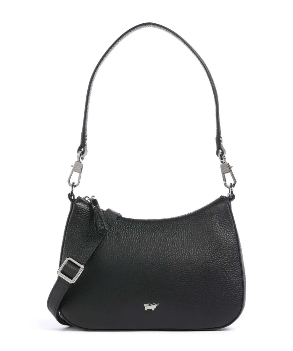 Hanna Shoulder bag grained cow leather black