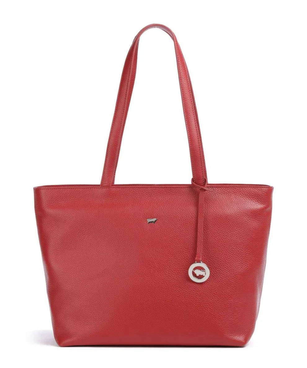 Hanna Tote bag grained cow leather red