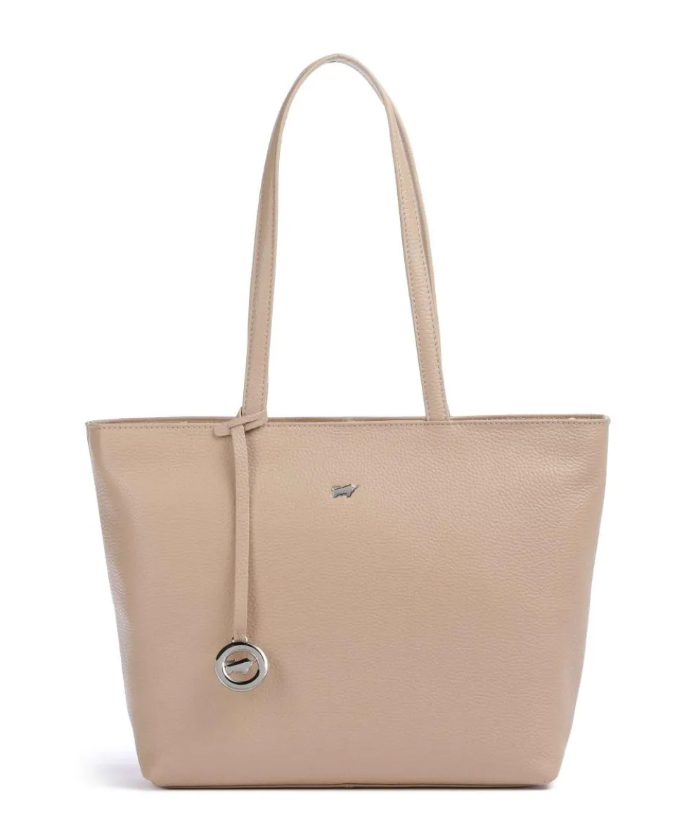 Hanna Tote bag grained leather beige
