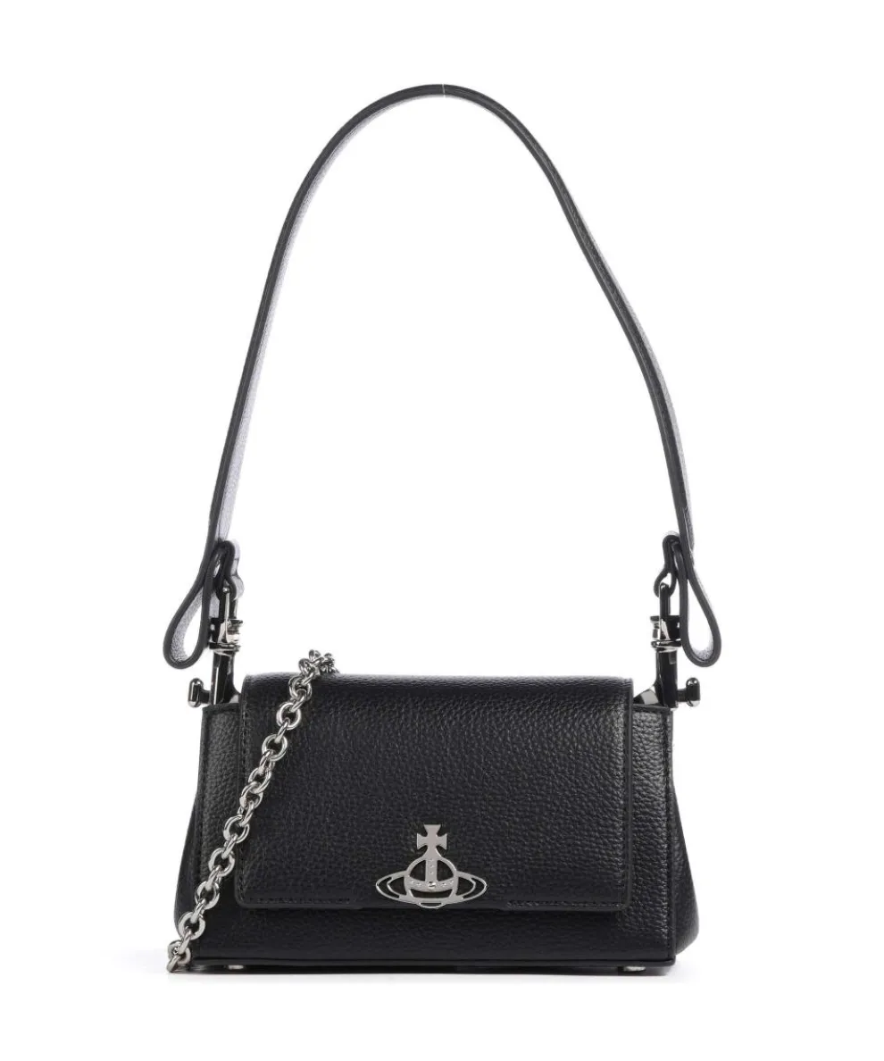 Hazel Re-Vegan Grain Small Shoulder bag imitation leather black