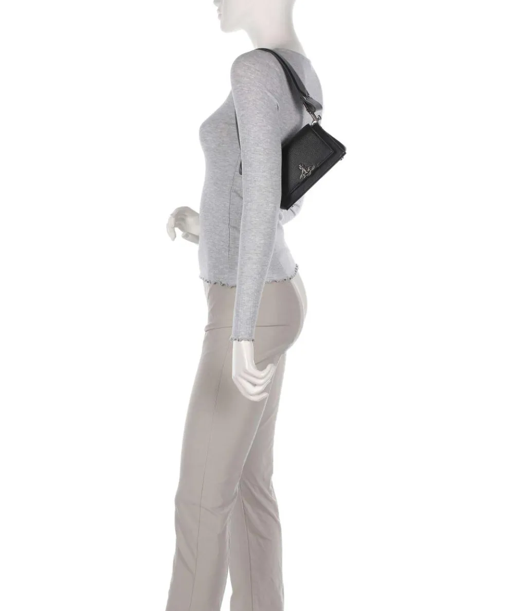 Hazel Re-Vegan Grain Small Shoulder bag imitation leather black