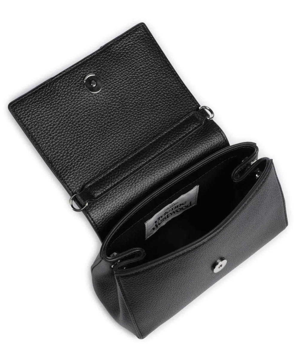 Hazel Re-Vegan Grain Small Shoulder bag imitation leather black