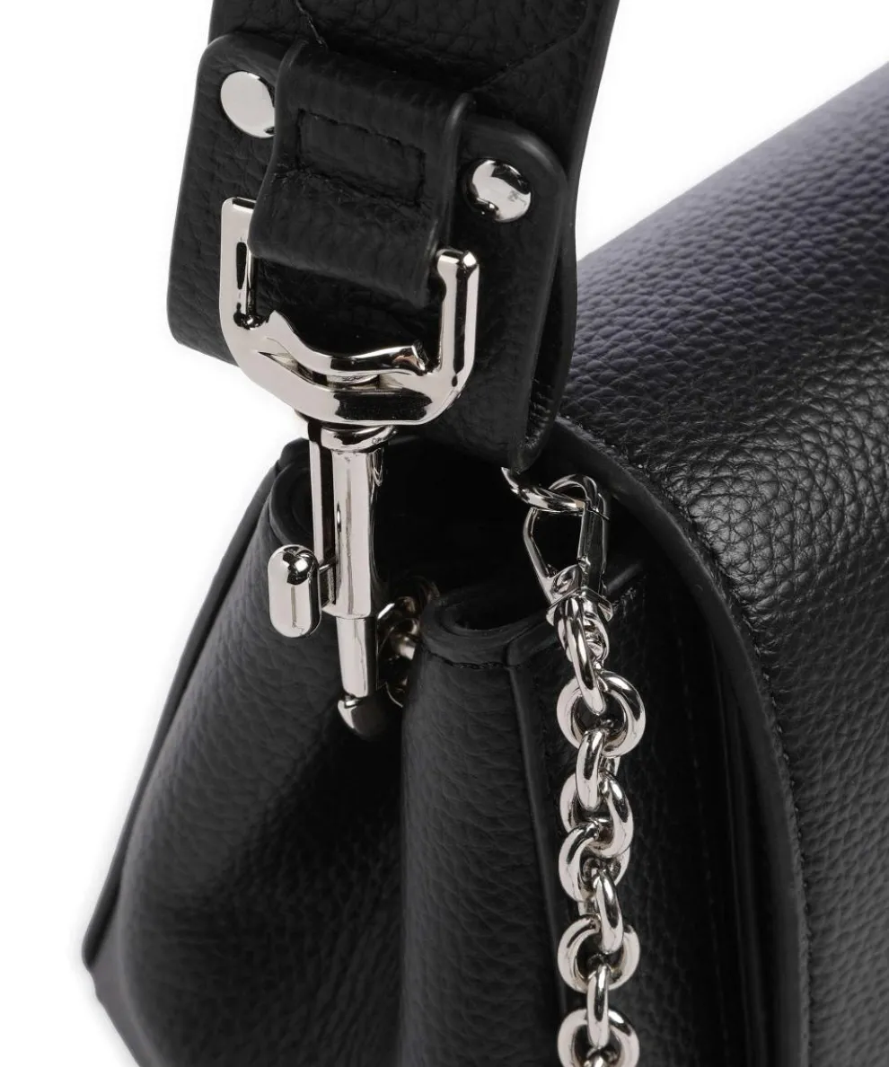 Hazel Re-Vegan Grain Medium Shoulder bag imitation leather black