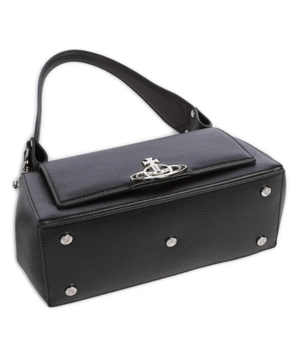 Hazel Re-Vegan Grain Medium Shoulder bag imitation leather black