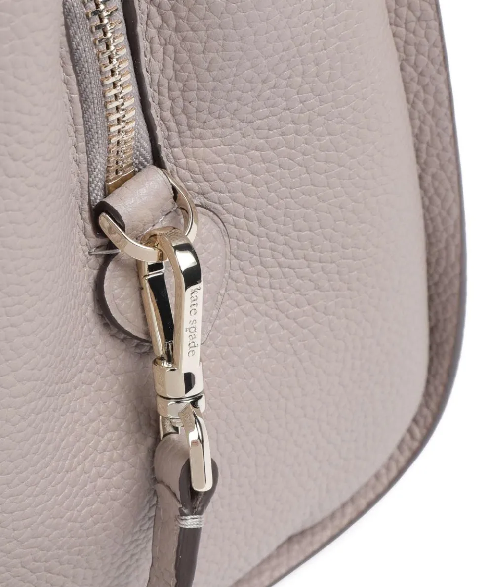 Knott Hobo bag grained cow leather taupe