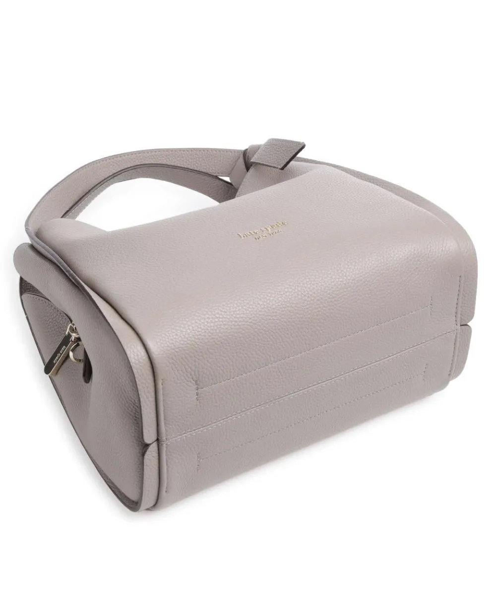 Knott Hobo bag grained cow leather taupe