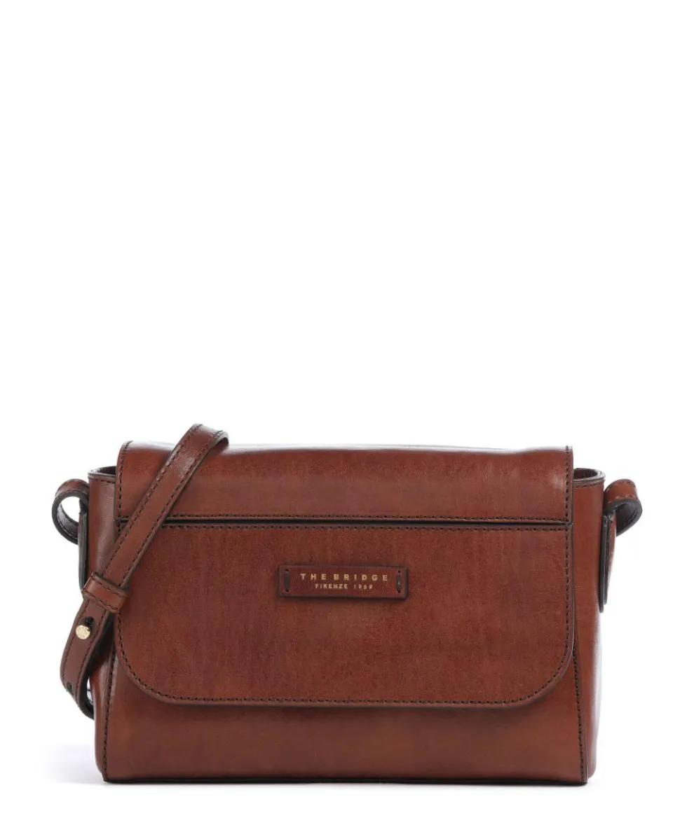 Elettra Crossbody bag fine grain cow leather brown