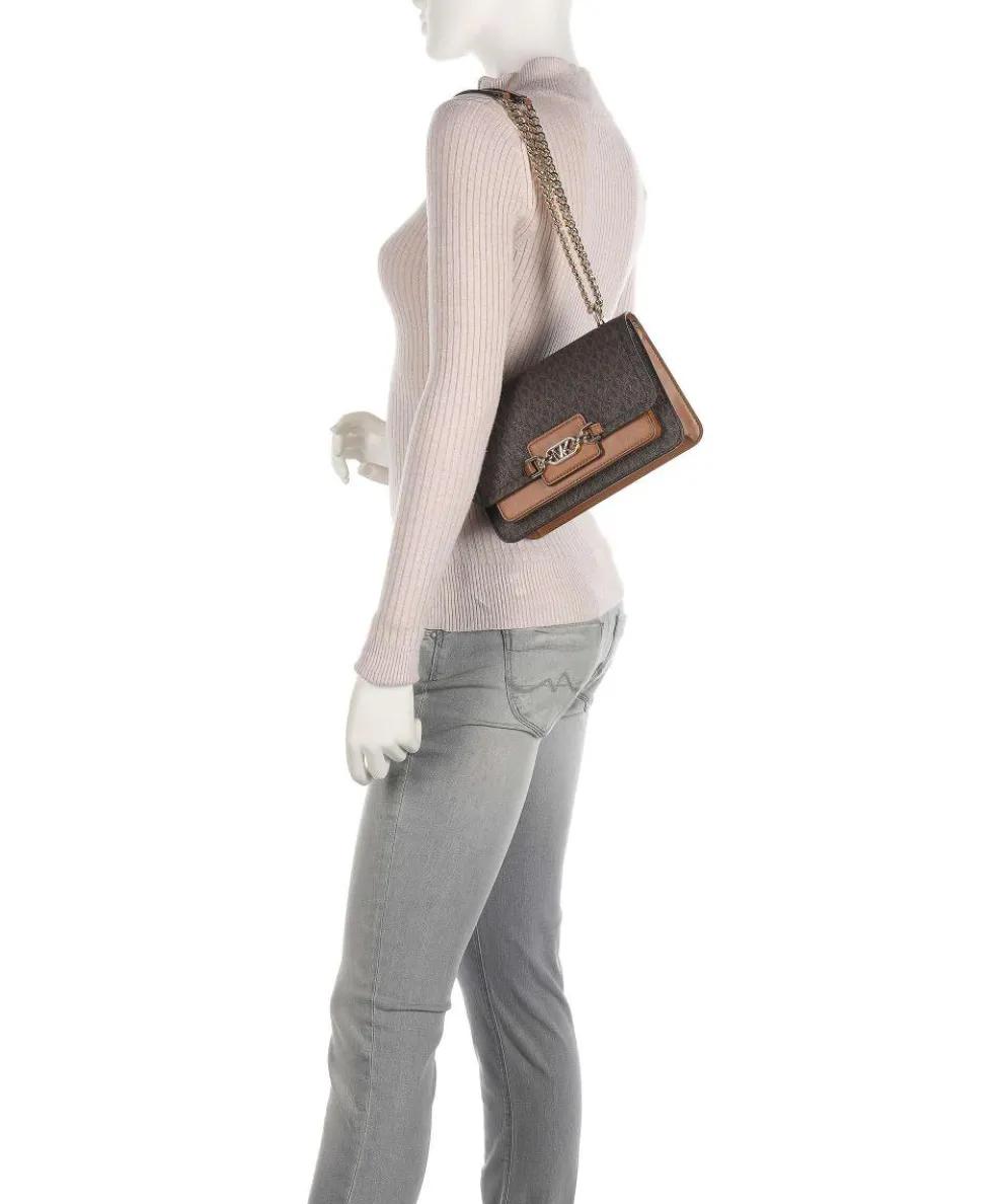 Heather Shoulder bag canvas dark brown