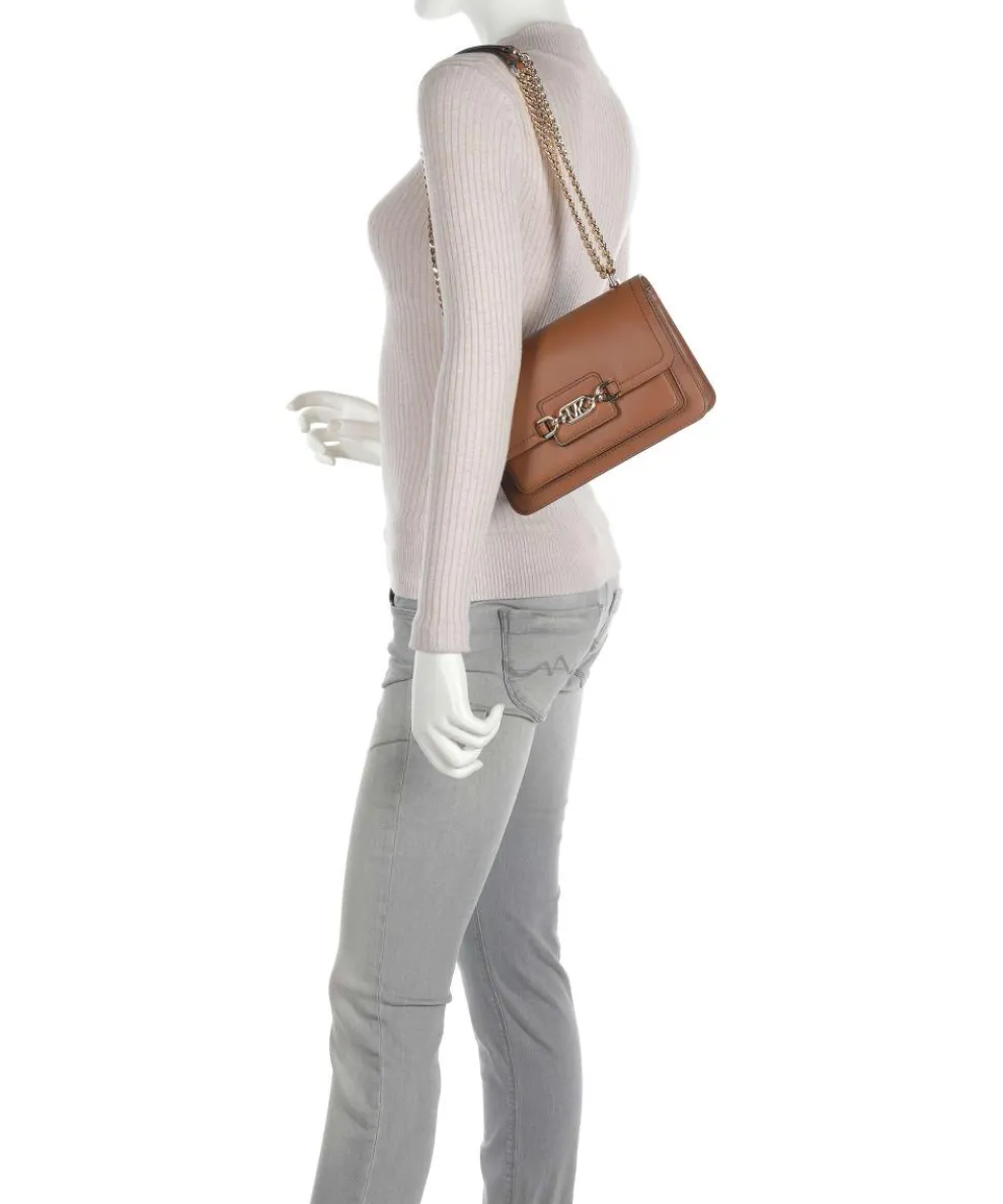 Heather Shoulder bag fine grain cow leather brown