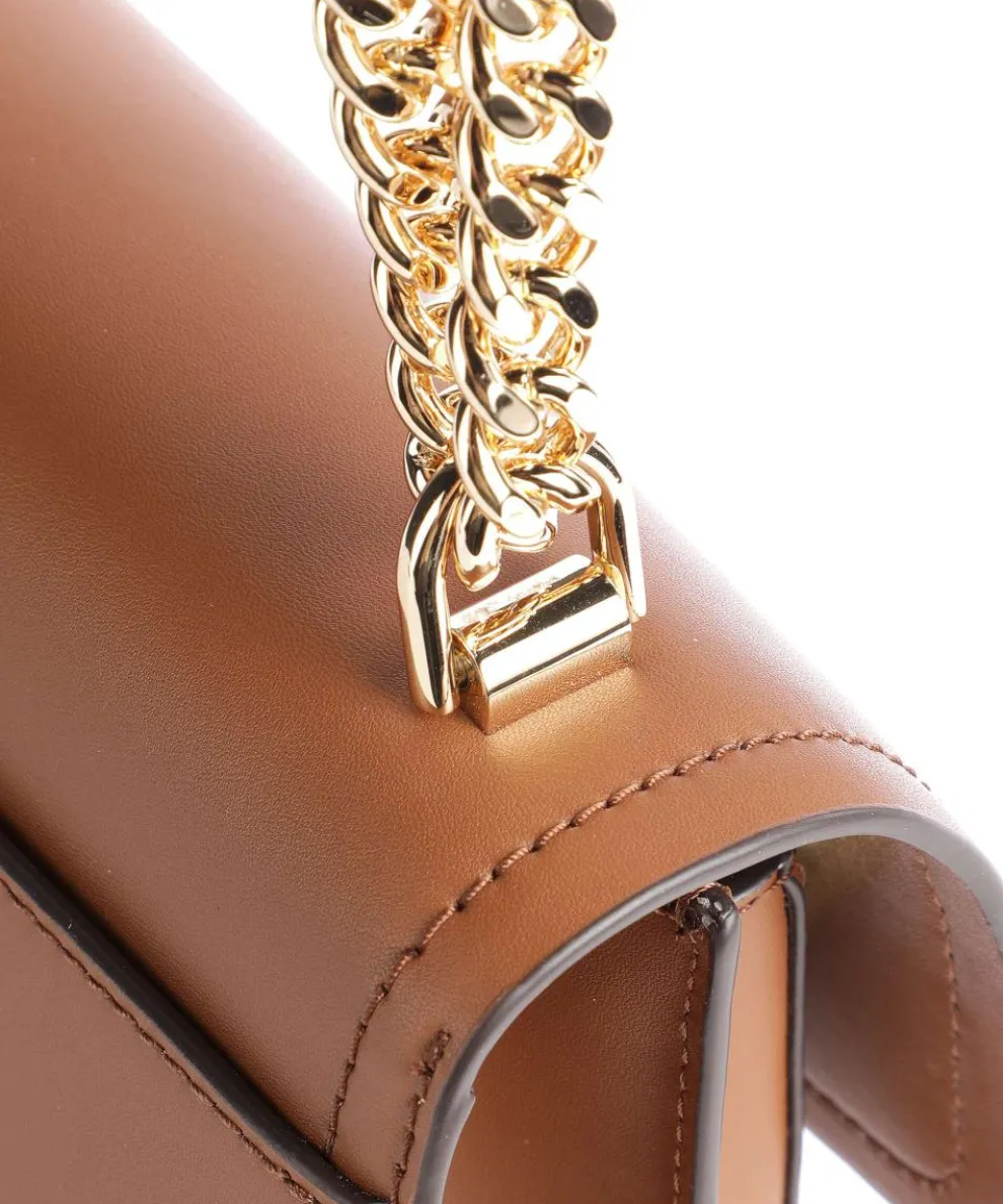 Heather Shoulder bag fine grain cow leather brown