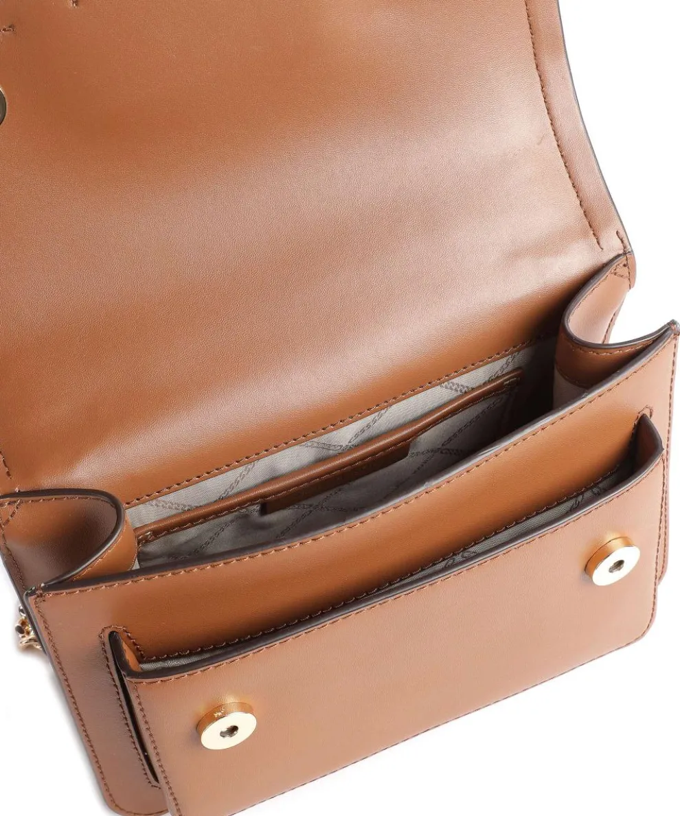 Heather Shoulder bag fine grain cow leather brown