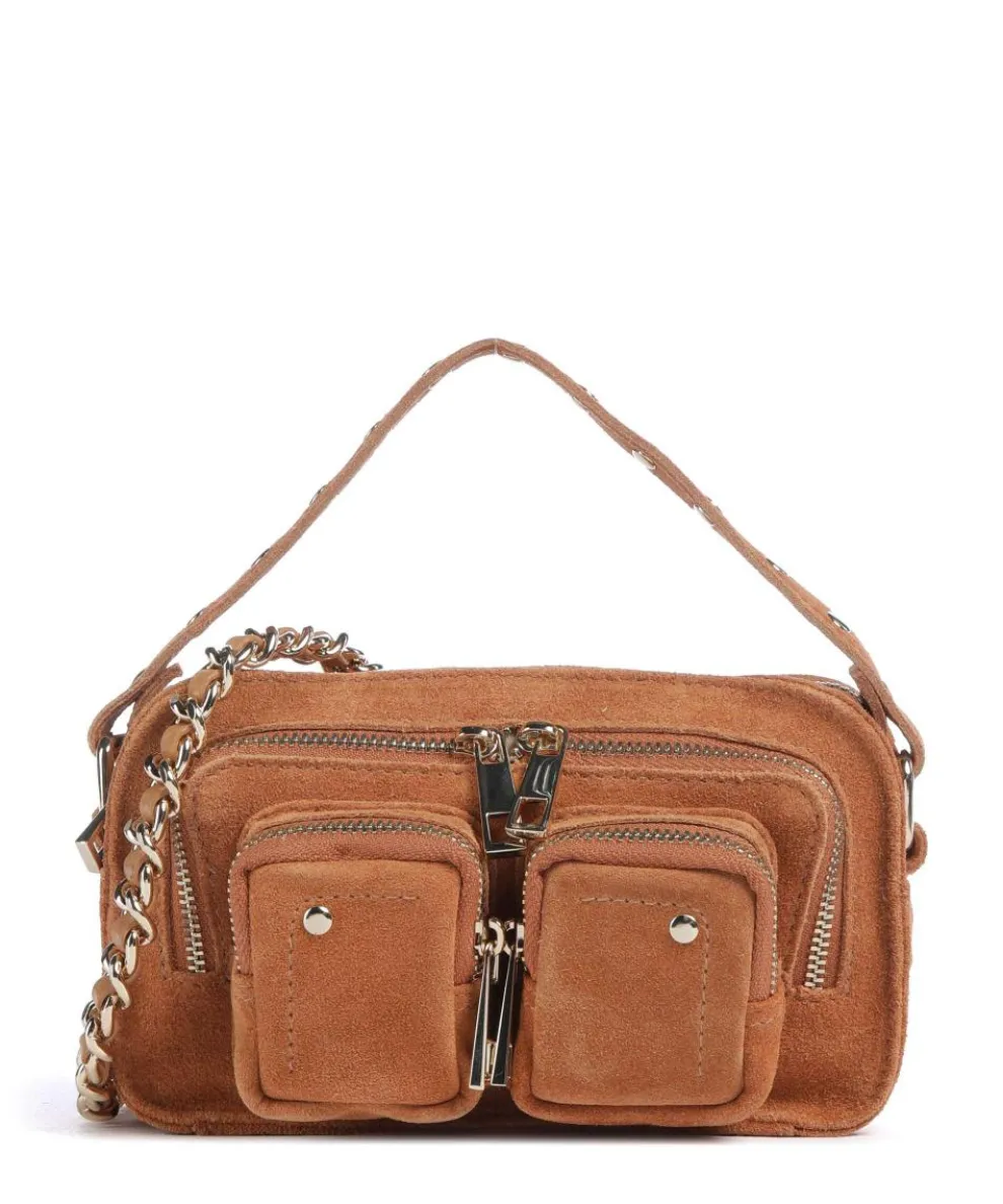 Suede Helena Crossbody bag brushed leather caramel