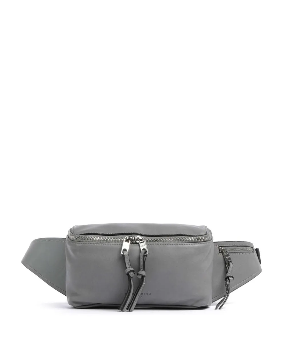 Hera Sheep Natural S Fanny pack sheepskin leather grey