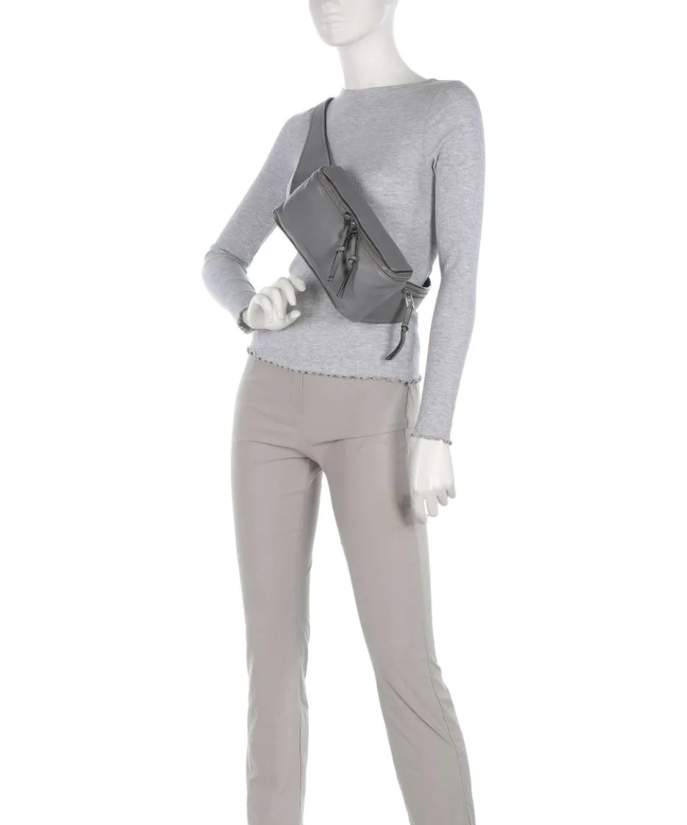 Hera Sheep Natural S Fanny pack sheepskin leather grey