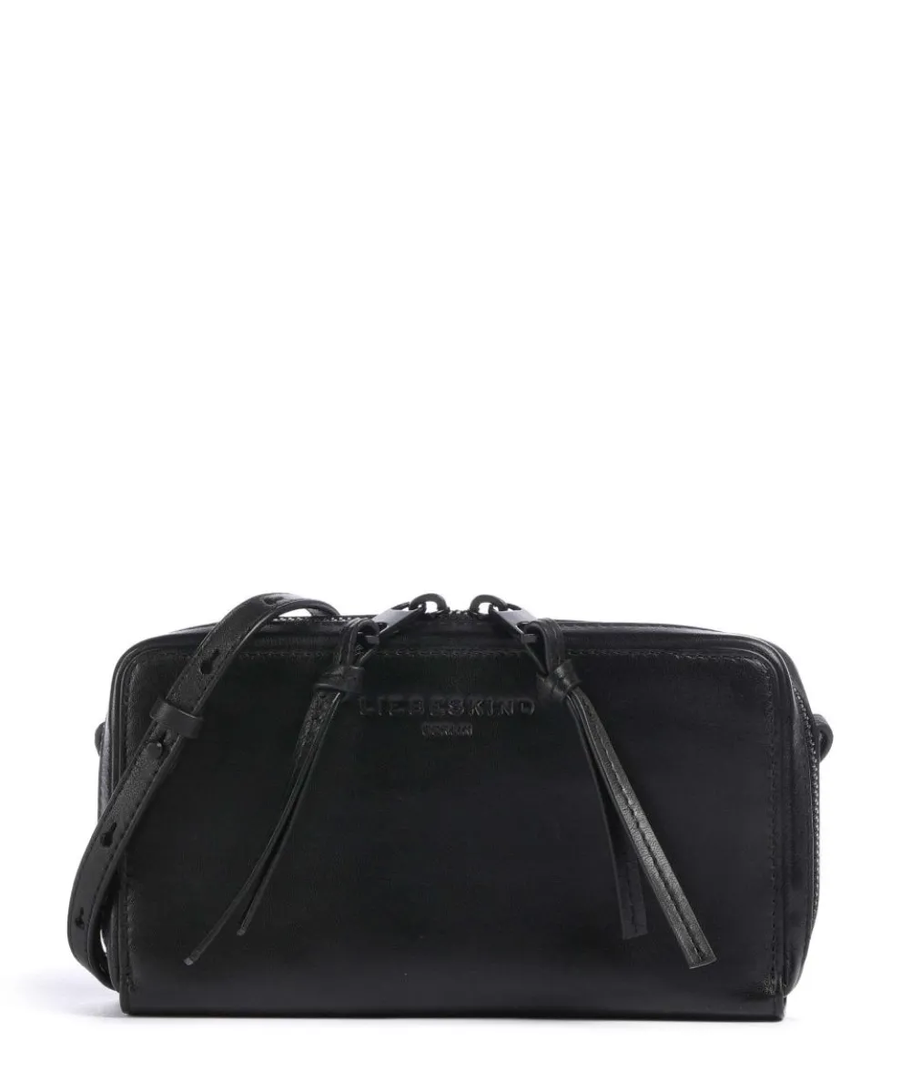 Hera Sheep Natural XS Crossbody bag fine grain leather black
