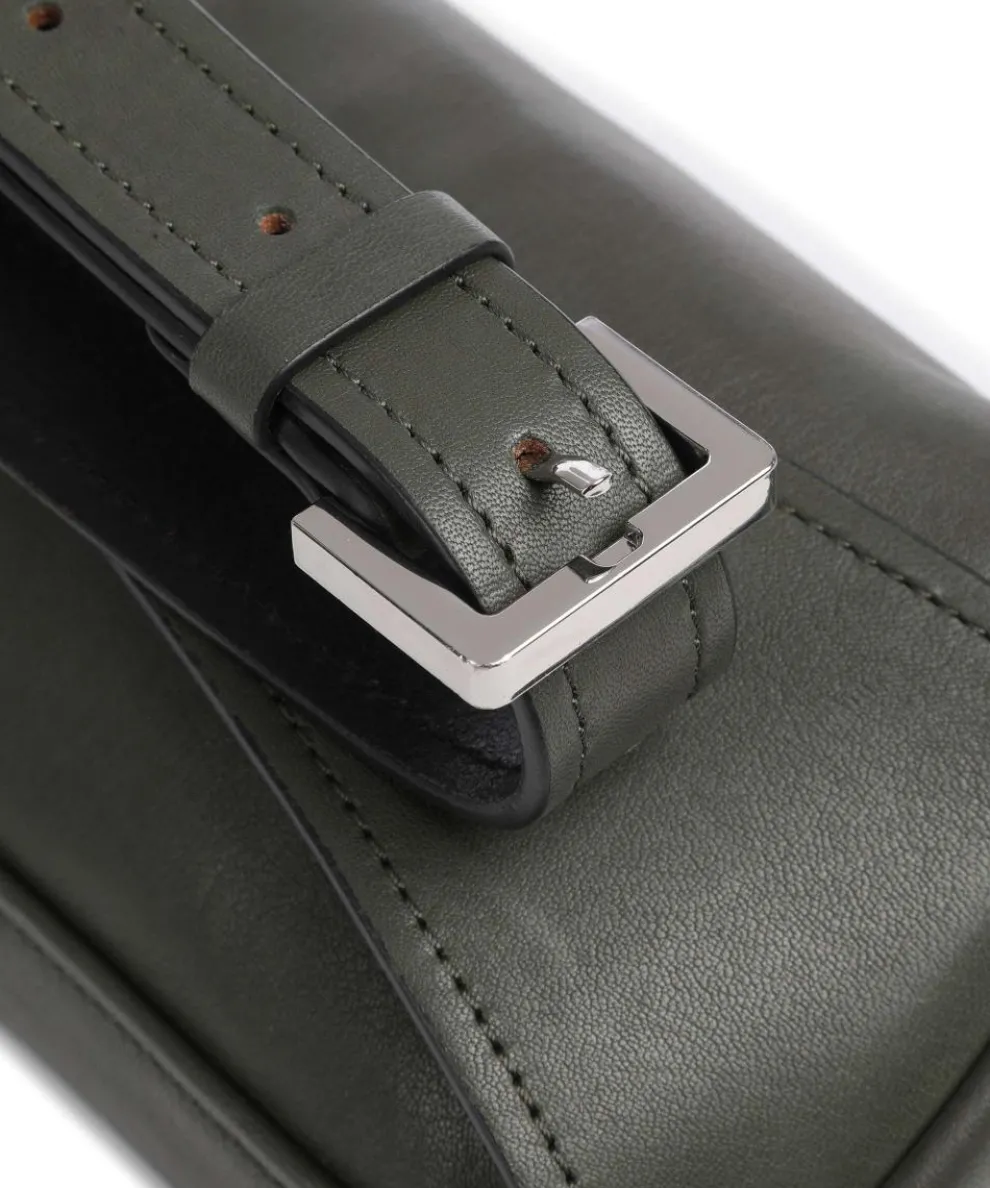 Hera Sheep Natural S Fanny pack sheepskin leather dark green