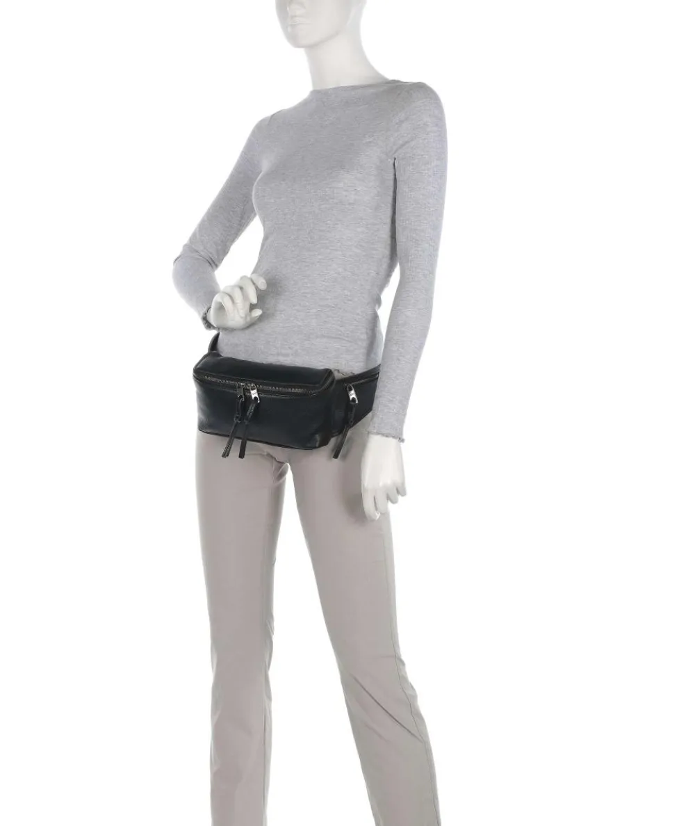 Hera Small Pebble S Fanny pack grained leather black