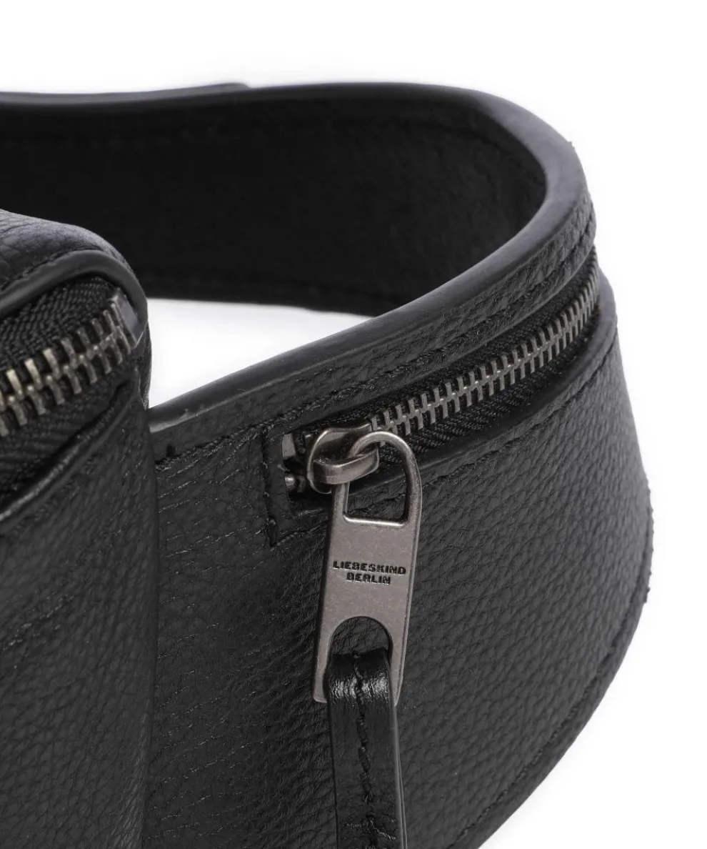 Hera Small Pebble S Fanny pack grained leather black