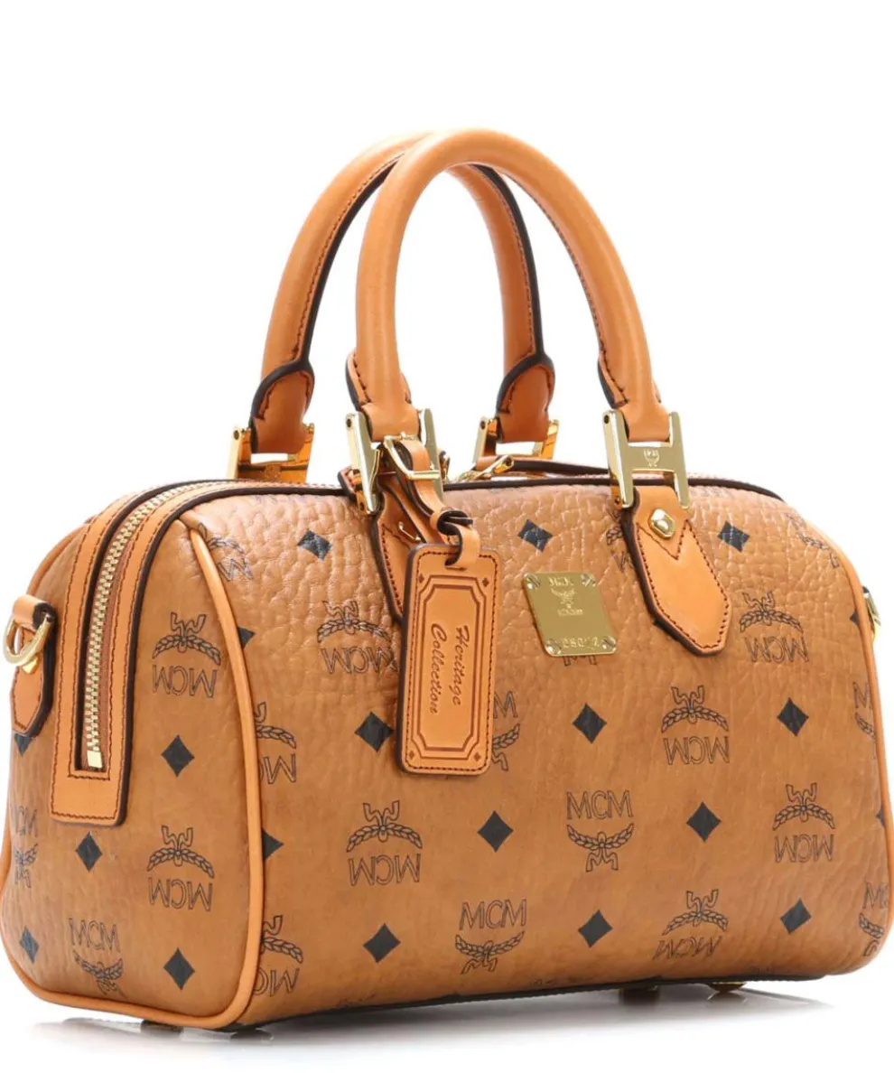 Heritage Line Handbag imitation leather cognac