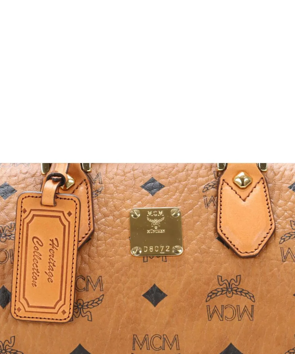 Heritage Line Handbag imitation leather cognac