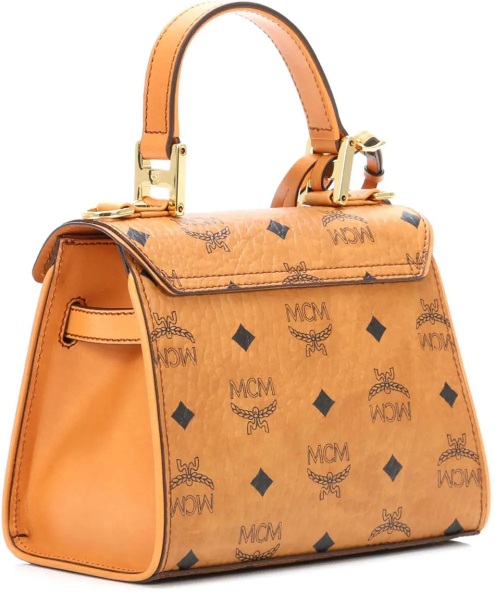 Heritage Line Handbag imitation leather cognac
