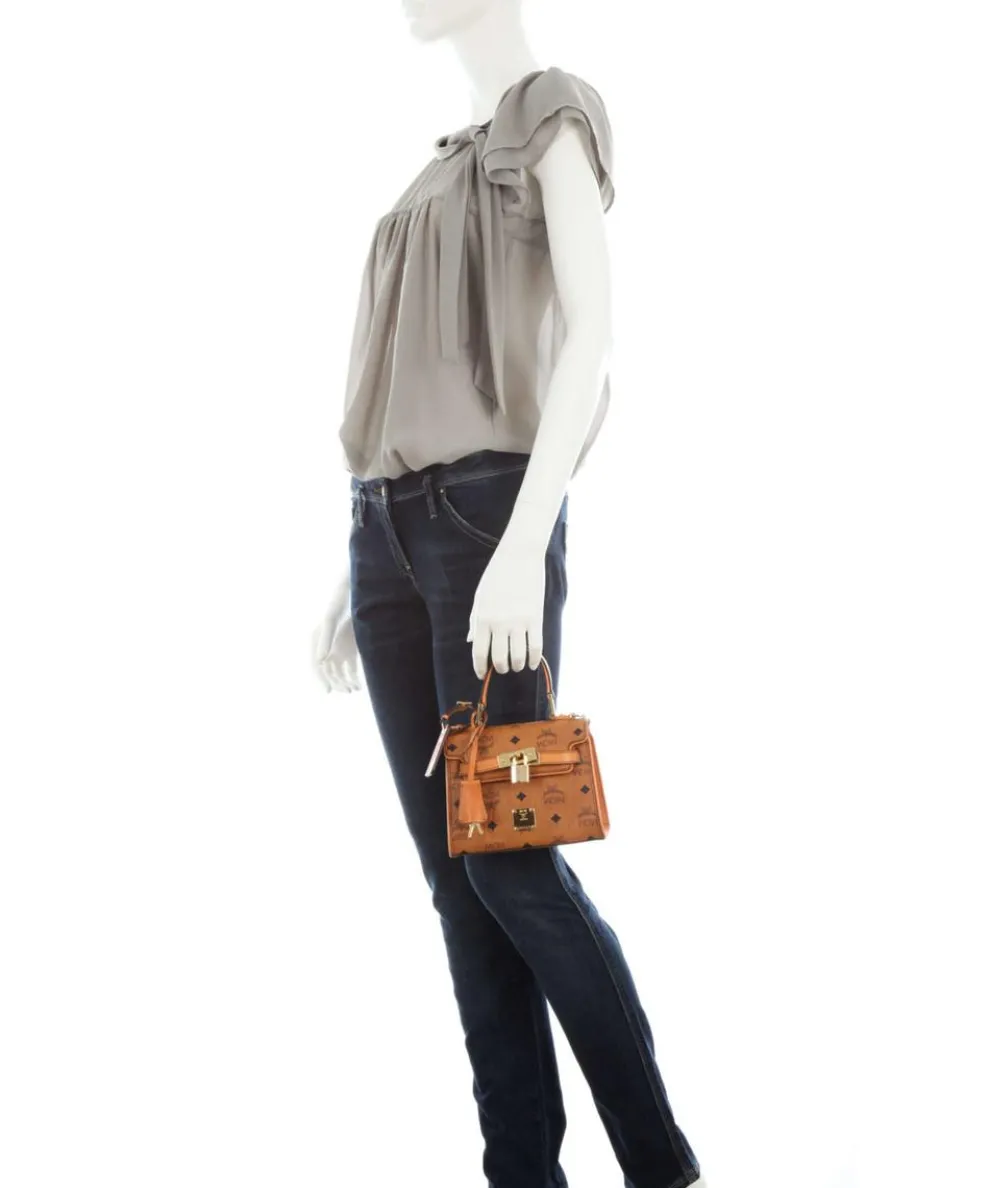Heritage Line Handbag imitation leather cognac