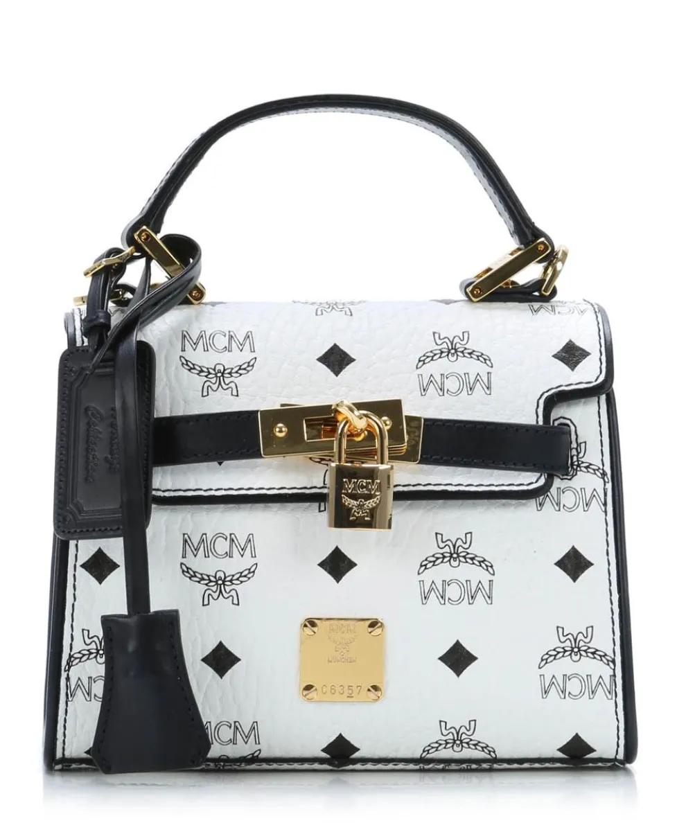 Heritage Line Shoulder bag imitation leather white