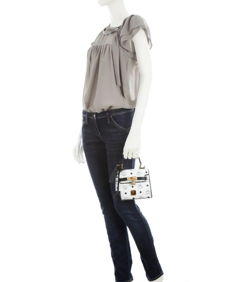 Heritage Line Shoulder bag imitation leather white