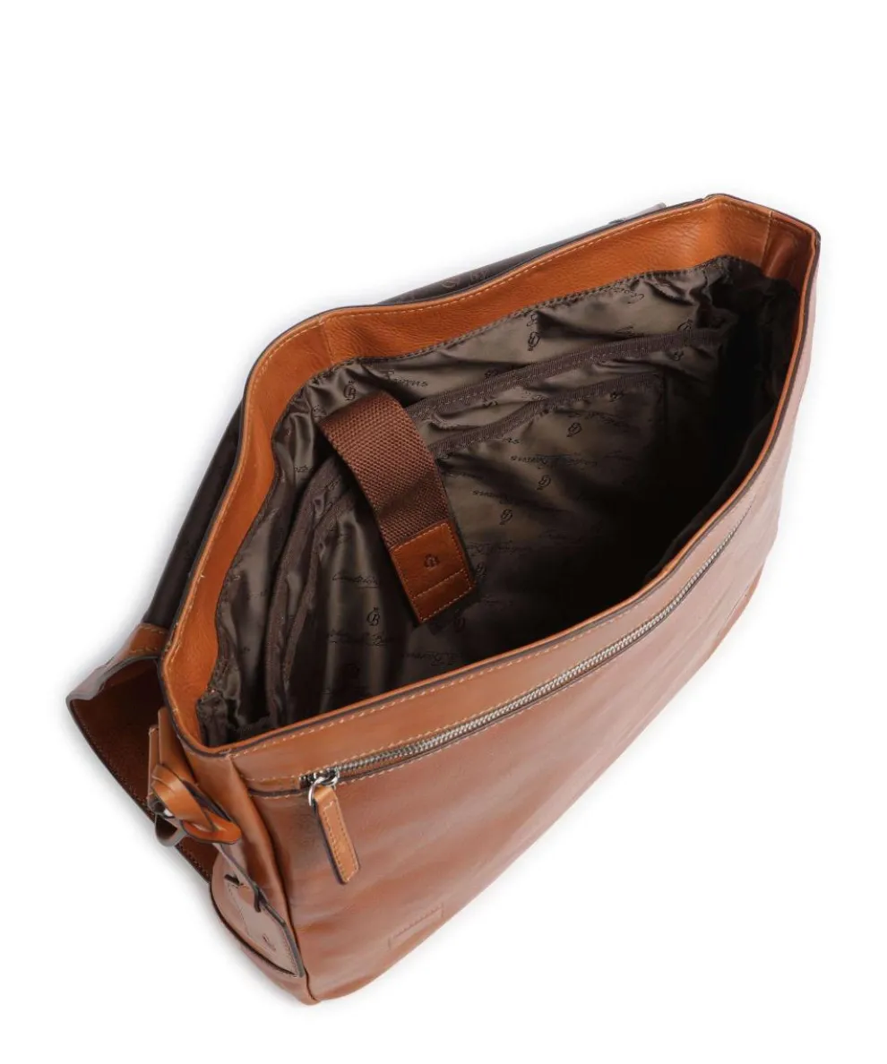 Heritage Messenger bag grained cow leather tan