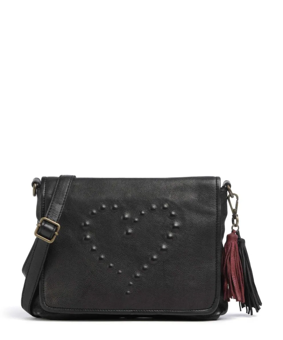 Herzoggasse 4 Crossbody bag grained cow leather black