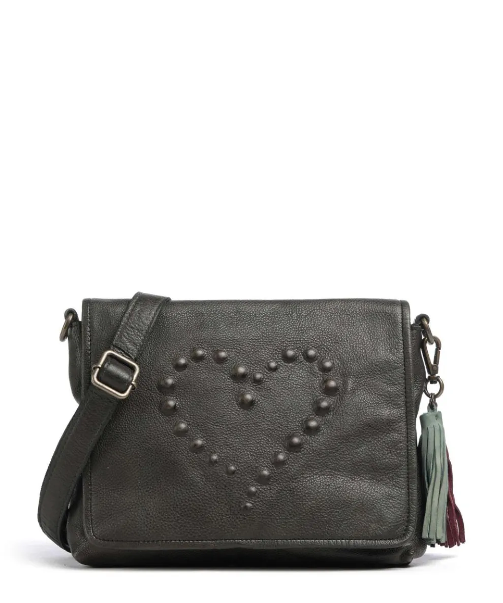 Herzoggasse 4 Crossbody bag grained cow leather khaki