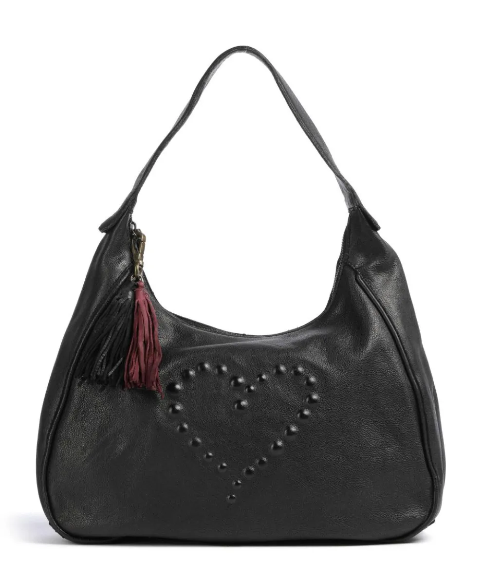 Herzoggasse 6 Shoulder bag grained cow leather black