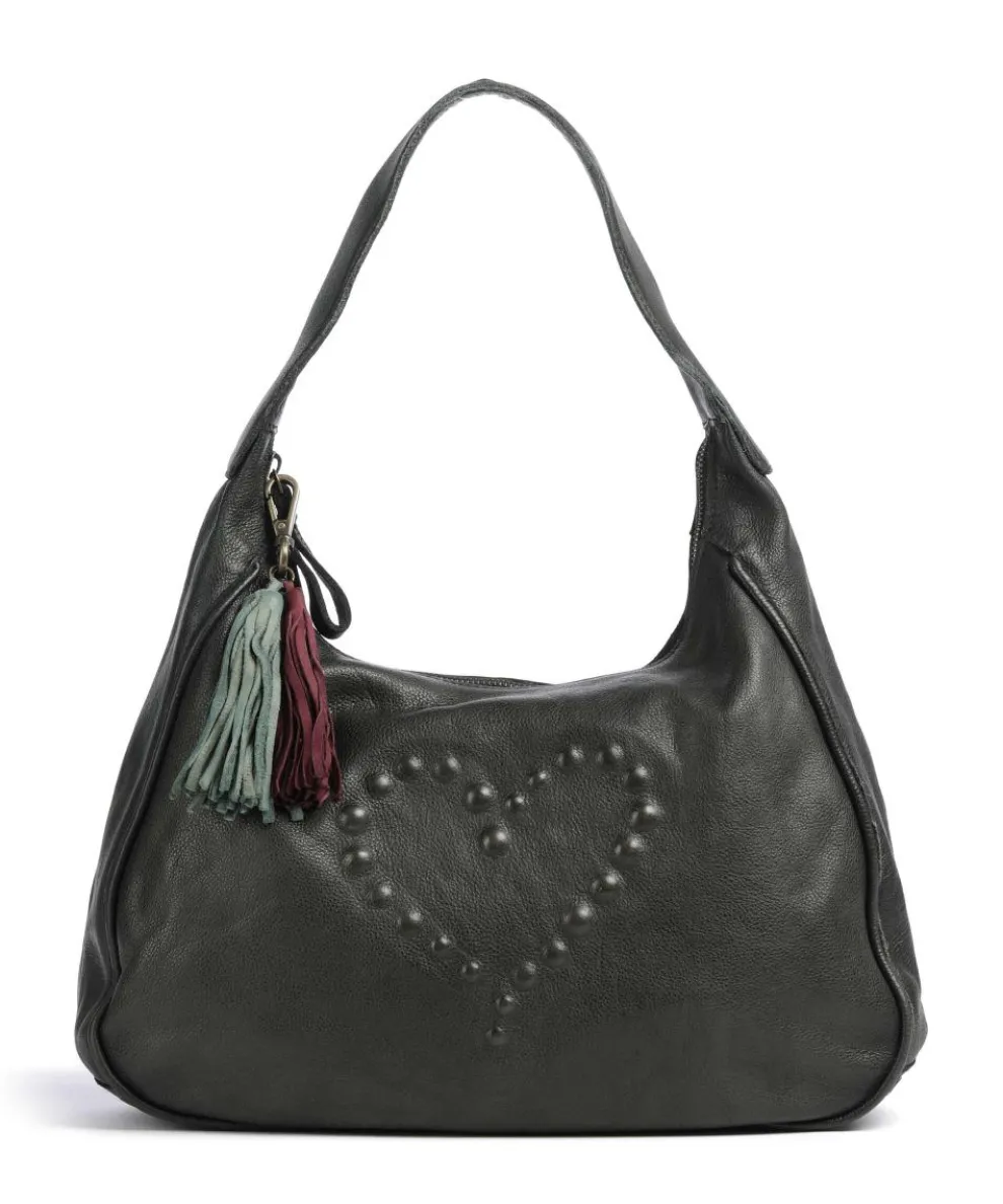 Herzoggasse 6 Shoulder bag grained cow leather khaki