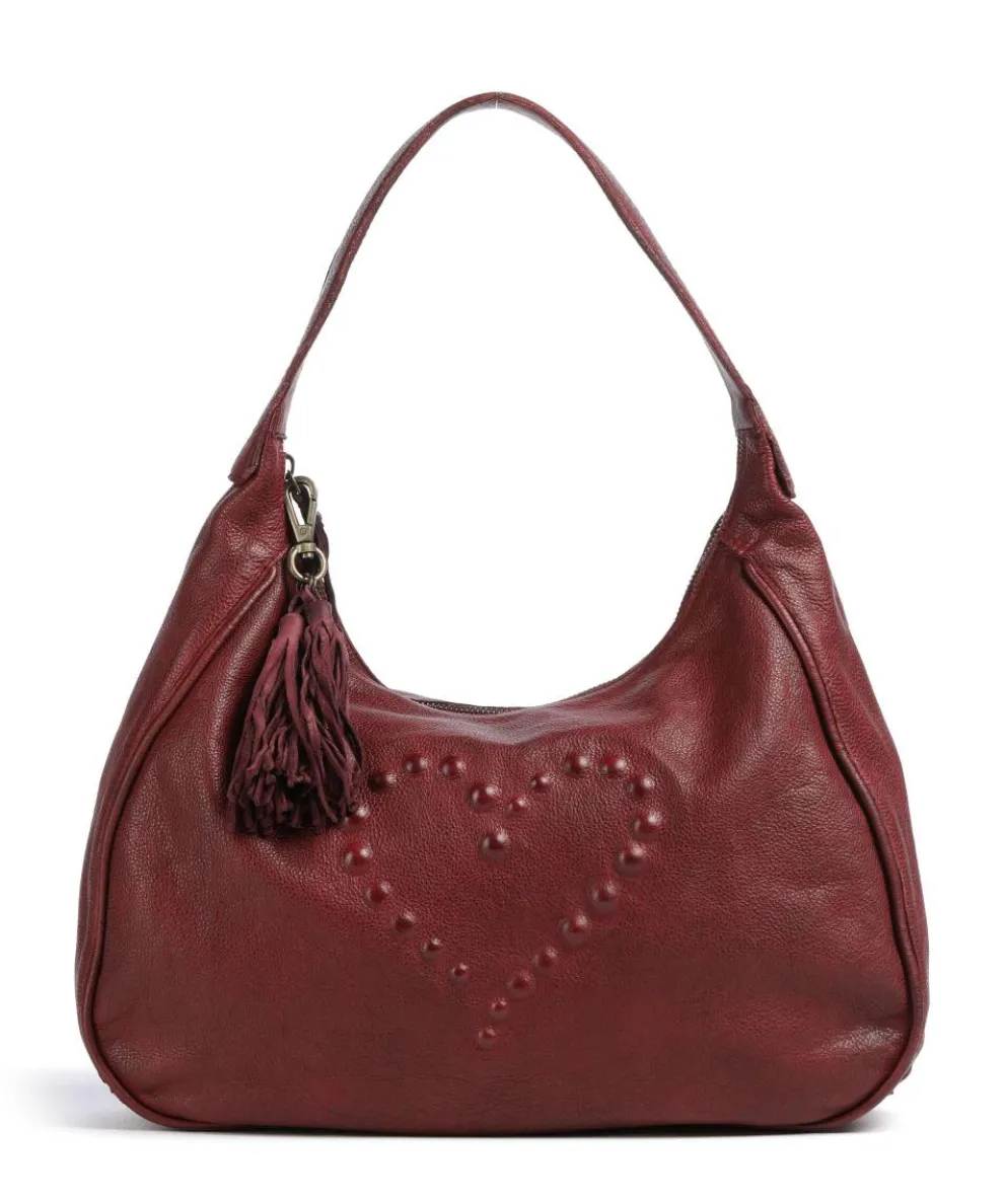Herzoggasse 6 Shoulder bag grained cow leather wine