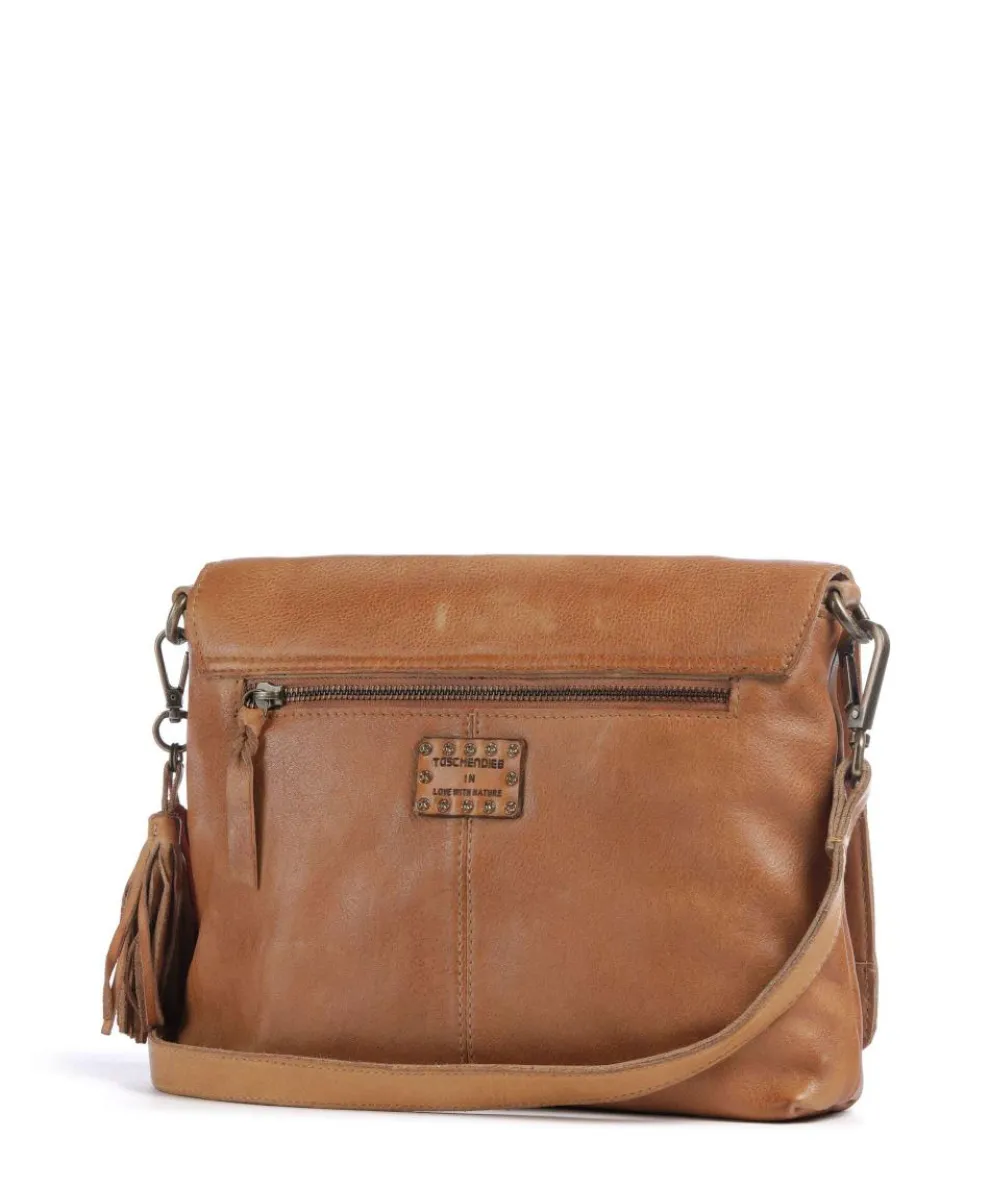Herzweg 3 Crossbody bag grained leather brown