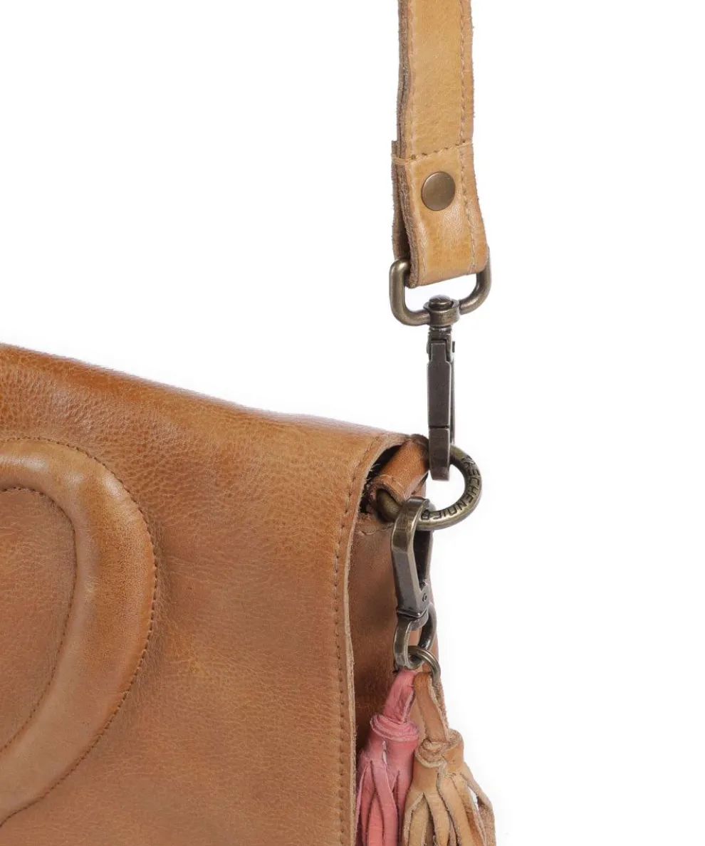 Herzweg 3 Crossbody bag grained leather brown