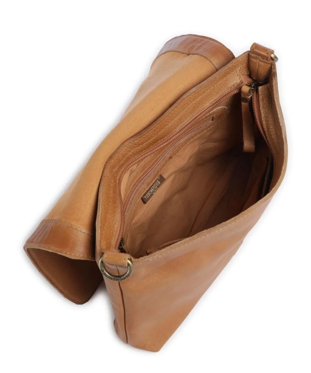 Herzweg 3 Crossbody bag grained leather brown