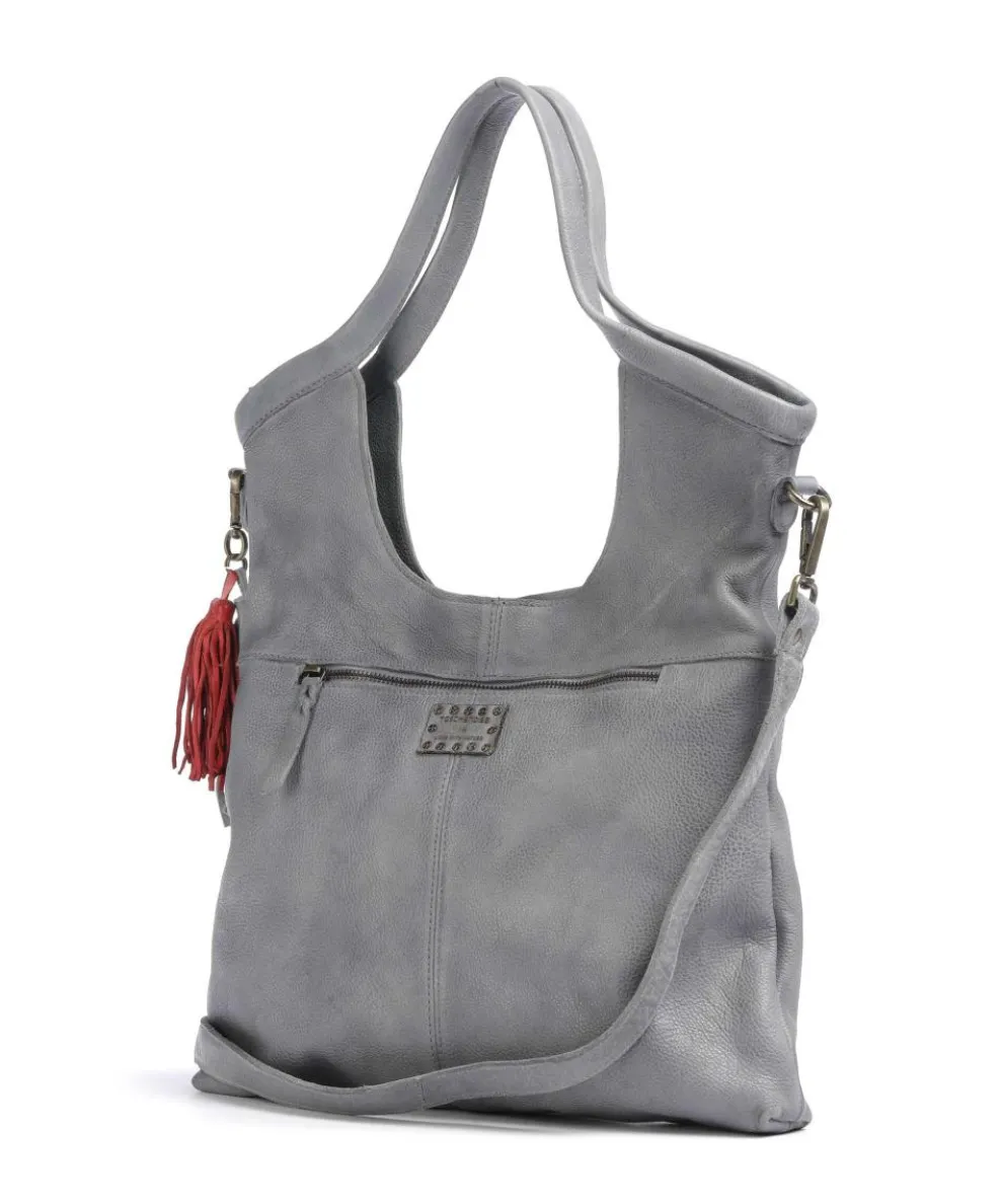 Herzweg 6 Tote bag grained leather grey