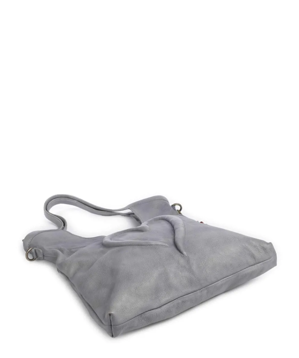 Herzweg 6 Tote bag grained leather grey