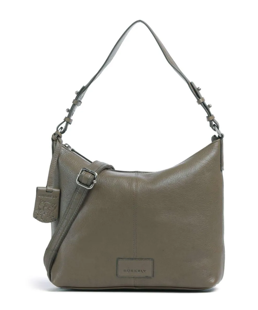 Soft Skylar Hobo bag grained leather taupe