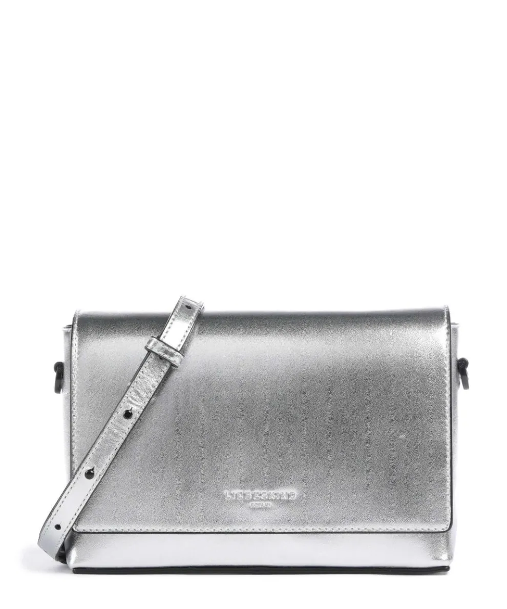 Hilla M Crossbody bag sheepskin leather silver