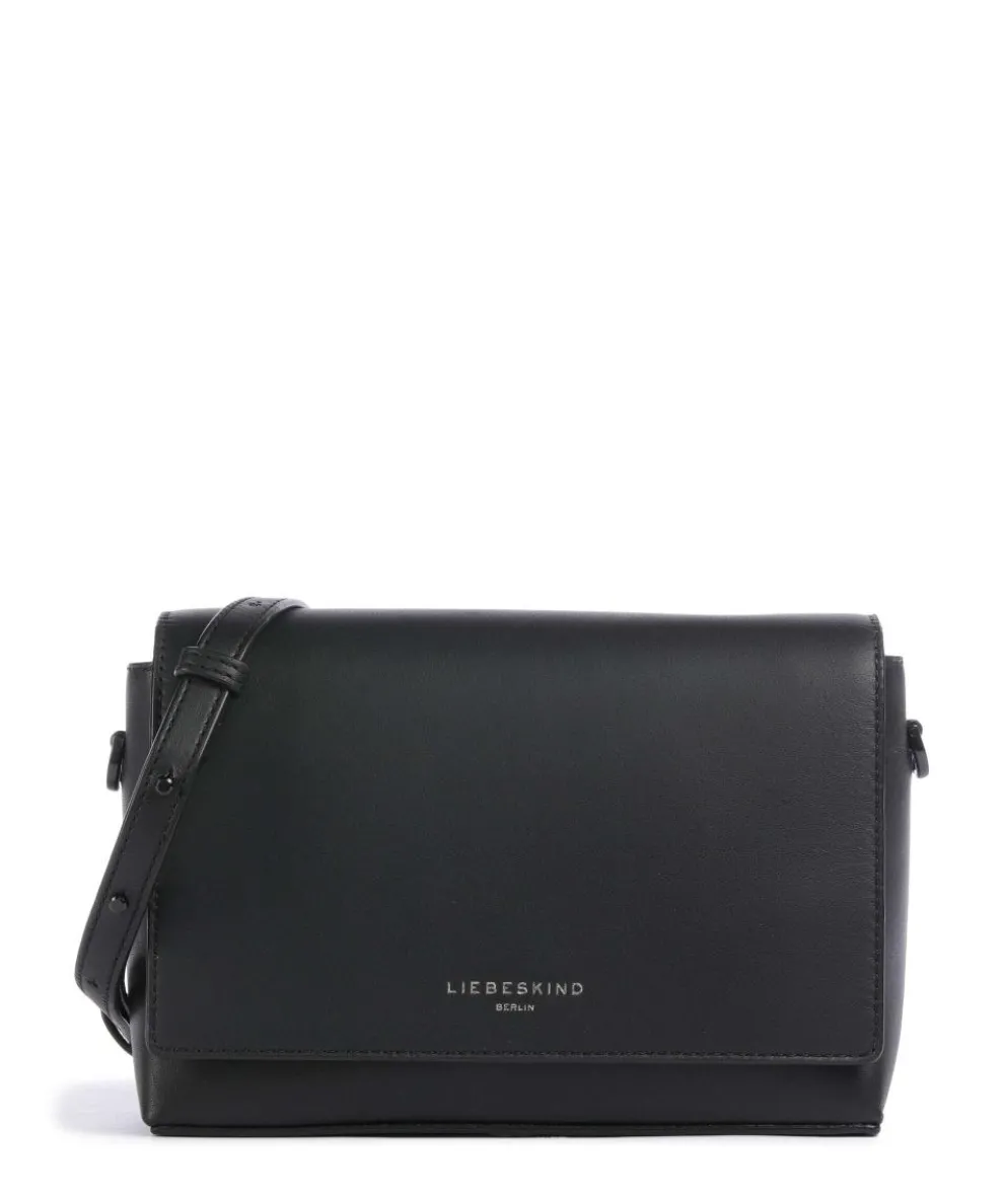 Hilla M Crossbody bag fine grain leather black