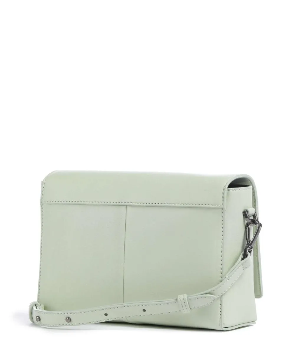Hilla M Crossbody bag fine grain leather mint green
