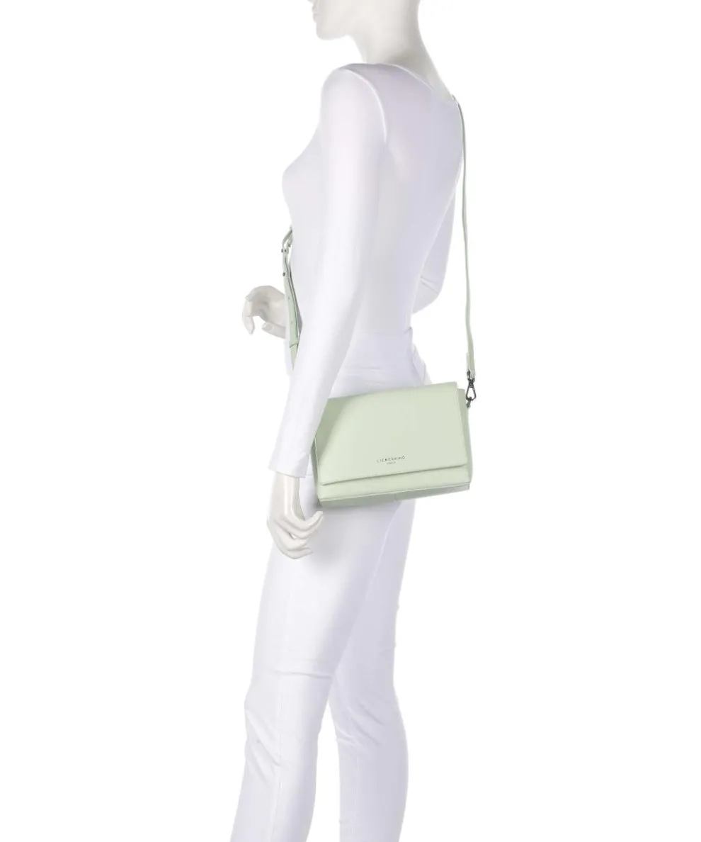 Hilla M Crossbody bag fine grain leather mint green
