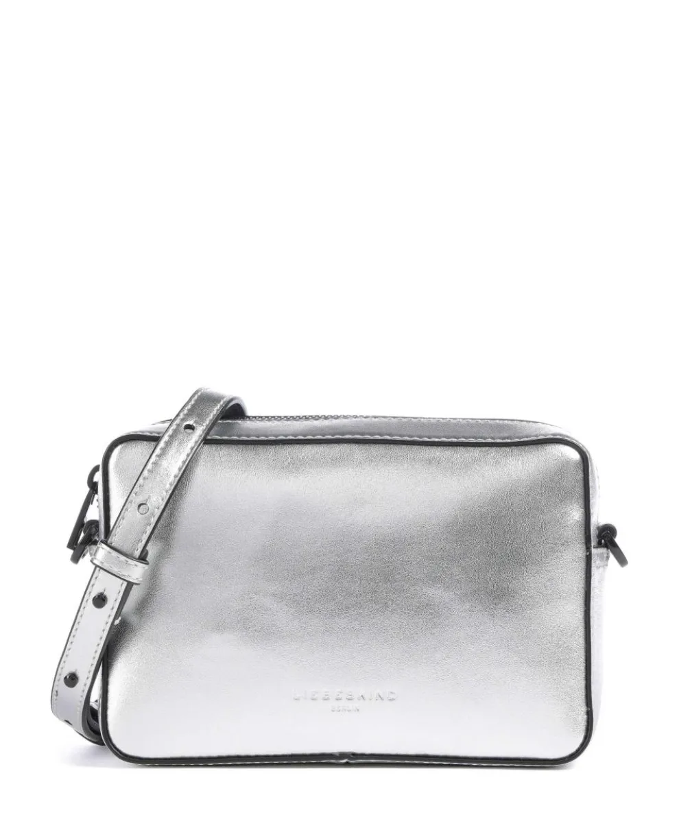 Hilla S Crossbody bag sheepskin leather silver