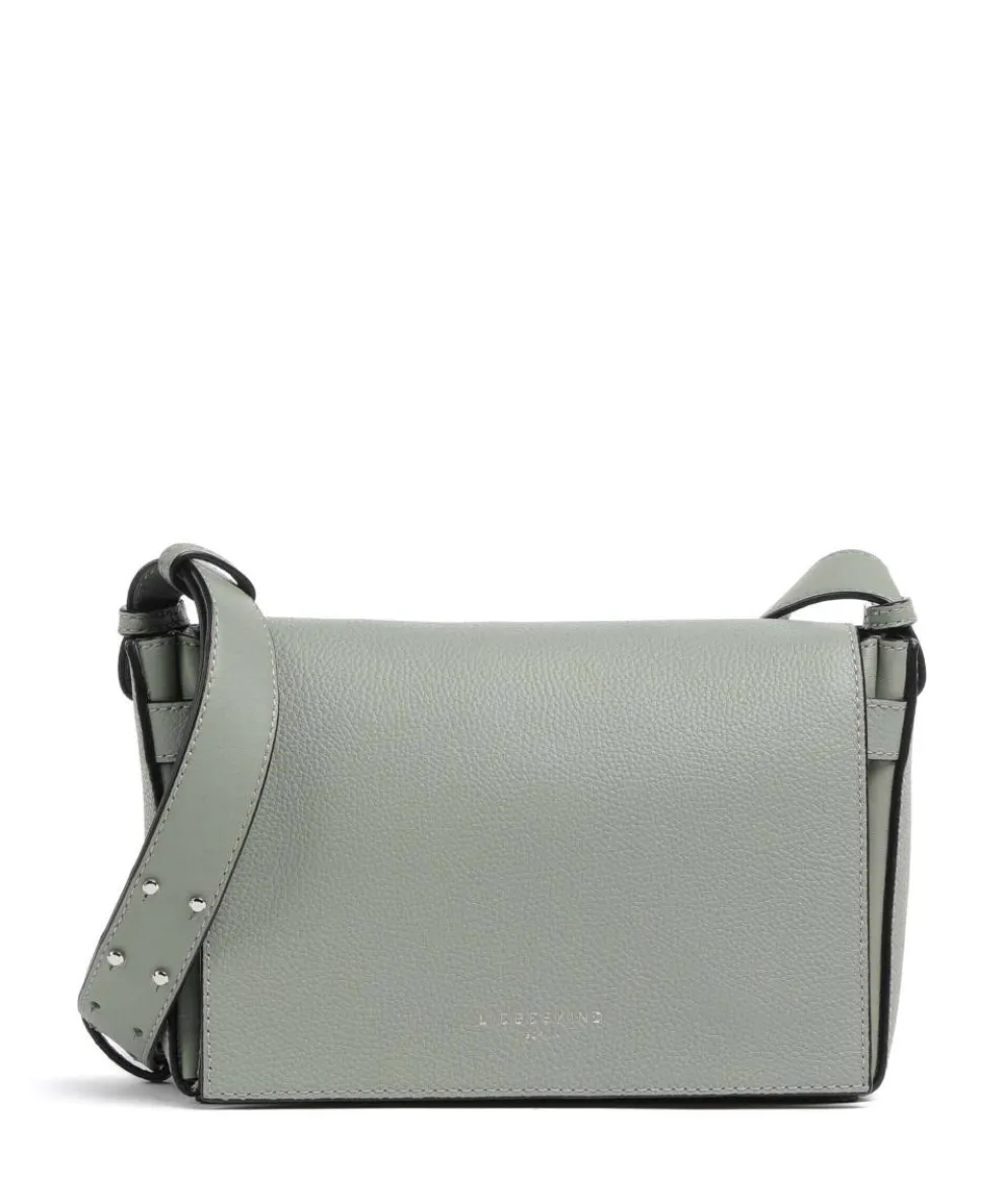 Hilla Small Pebble S Crossbody bag grained cow leather greygreen