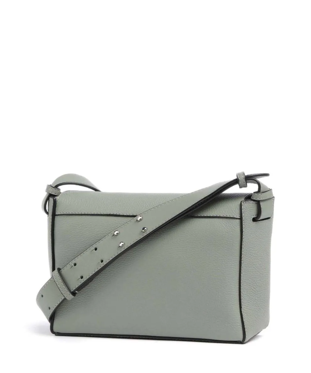 Hilla Small Pebble S Crossbody bag grained cow leather greygreen
