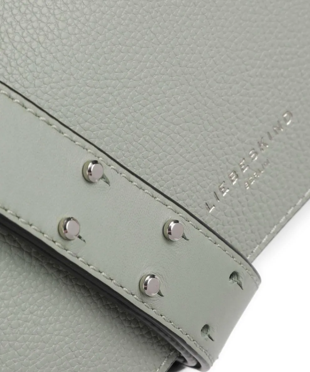 Hilla Small Pebble S Crossbody bag grained cow leather greygreen