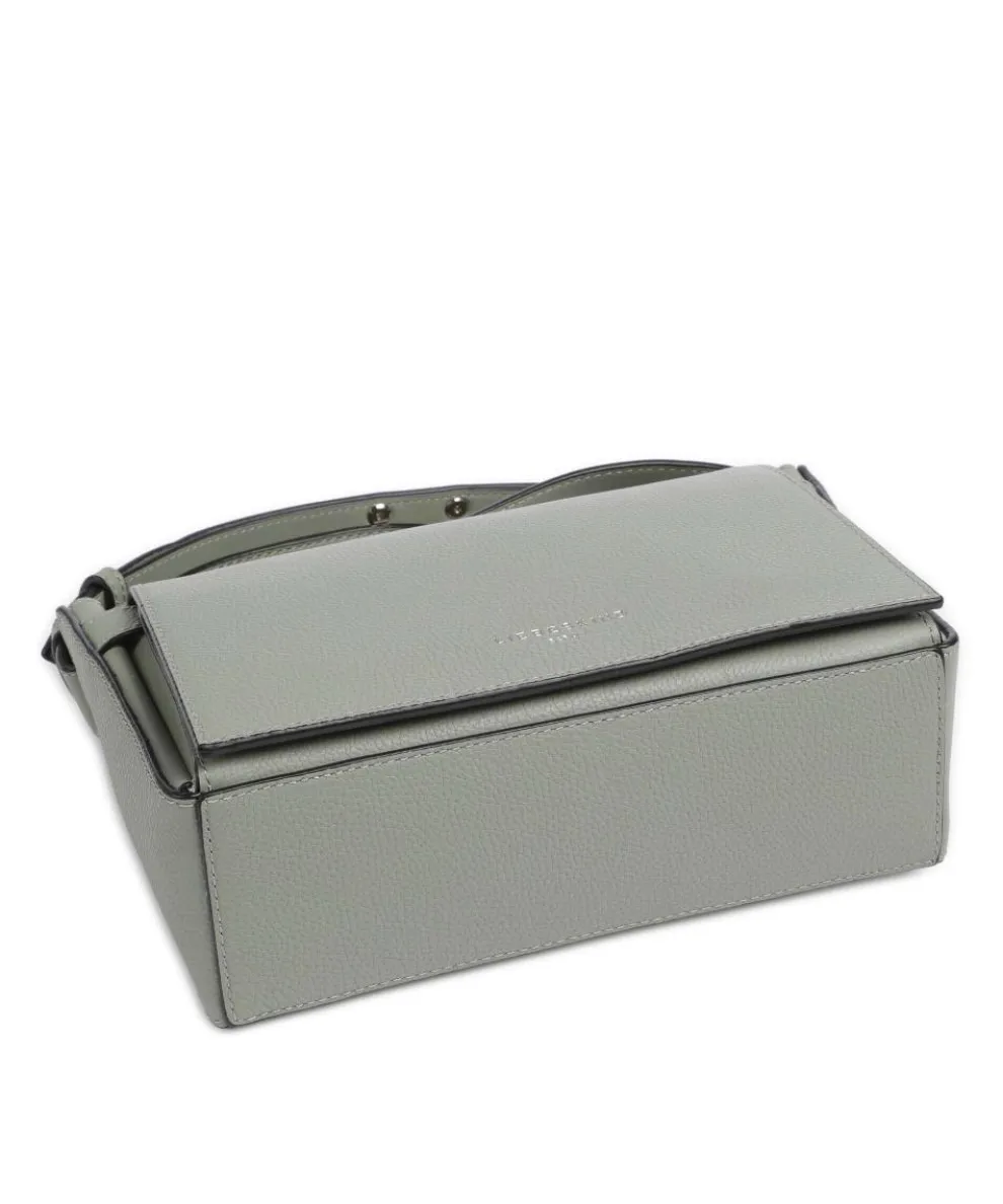 Hilla Small Pebble S Crossbody bag grained cow leather greygreen